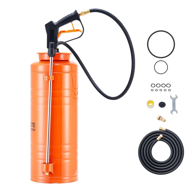 Alt view image 9 of 9 - VEVOR Stainless Steel Sprayer 3.5 Gal Hand Pump Industrial Sprayer Tri Poxy