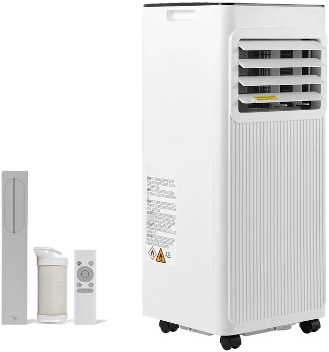 Main image of VEVOR Portable Air Conditioner, 10000 BTU ASHRAE (6000 BTU SACC) 3-in-1 Standing Cooling Ac Unit, with LED Touch Panel & Remote Control, 24h Timer, Cooling, Dehumidifier, Fan for Room Indoor, White