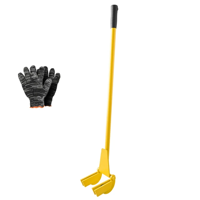Alt view image 9 of 9 - Pallet Buster Tool, 41 Inch Carbon Steel Handle Wrecking Pry Bar, 2000 lbs Weight Capacity, Heavy Duty Deck Board Removal Tool, Breaker Bar for Flooring, Framing, Roofing, Trim, Drywall