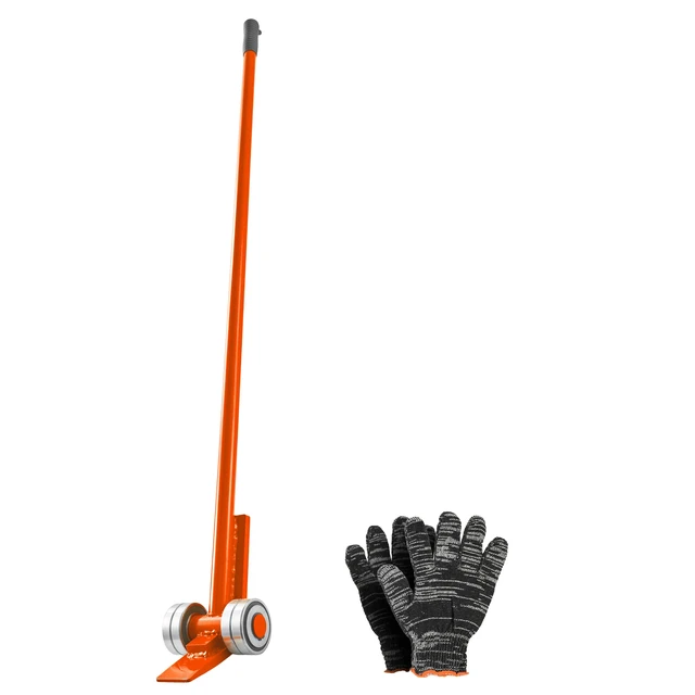 Alt view image 9 of 9 - Prylever Bar, 6600 lbs Weight Capacity, 56 Inch Carbon Steel Handle Lever Dolly, Pry Lever Bar with Wheels for Large Pallets, Heavy Items, Concrete Blocks, Heavy Duty Equipment Handling, 2 Pack