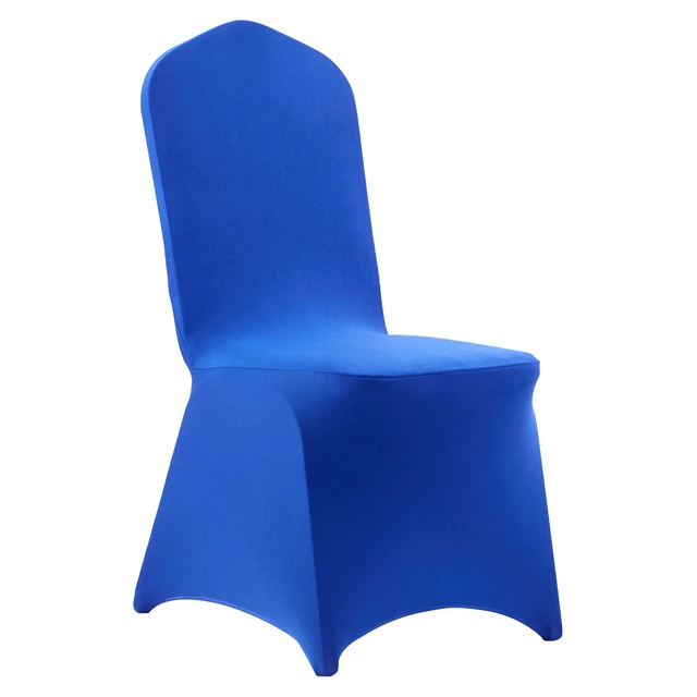 Alt view image 9 of 9 - VEVOR 50 Pcs Royal Blue Chair Covers, Polyester Spandex Chair Cover, Stretch Slipcovers for Wedding Party Dining Banquet Flat-Front Chair Covers, Fits Chair Measures up to 20.08 x 17.72 x 37.4 inch