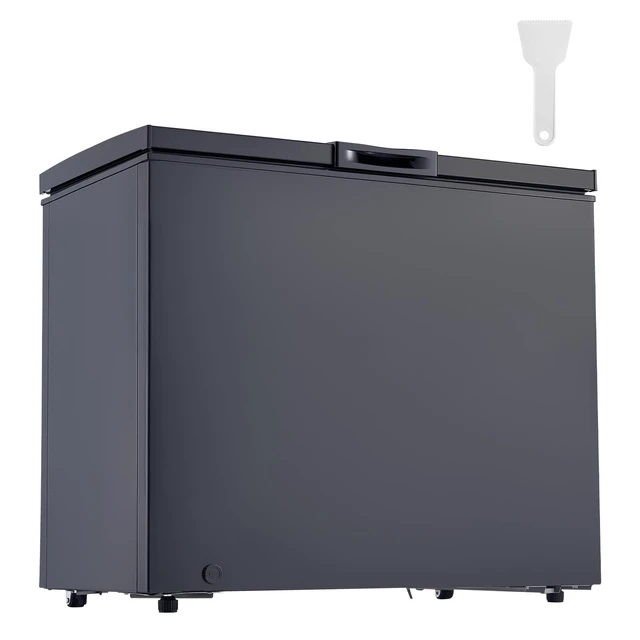Alt view image 15 of 15 - VEVOR Chest Freezer, 6.7 Cu.ft Compact Deep Freezer, Free Standing Top Open Door Chest Freezers with 2 Removable Baskets & Adjustable Thermostat - Energy Saving, Low Noise & Garage Ready, Black