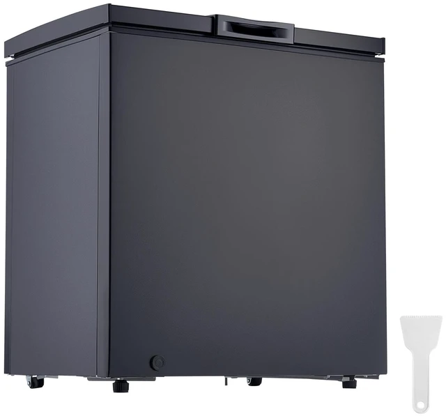 Alt view image 15 of 15 - VEVOR Chest Freezer, 5 Cu.ft Compact Deep Freezer, Free Standing Top Open Door Chest Freezers with 2 Removable Baskets & Adjustable Thermostat - Energy Saving, Low Noise & Garage Ready, Black