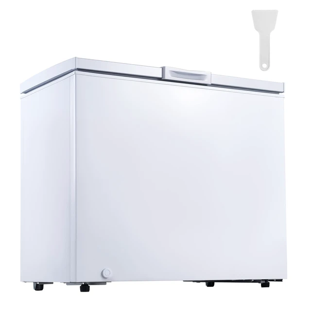 Alt view image 15 of 15 - VEVOR Chest Freezer, 6.7 Cu.ft Compact Deep Freezer, Free Standing Top Open Door Chest Freezers with 2 Removable Baskets & Adjustable Thermostat - Energy Saving, Low Noise & Garage Ready, White