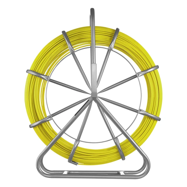 Alt view image 8 of 8 - VEVOR Fish Tape Fiberglass, 500FT 6.3MM, Duct Rodder Fishtape Wire Puller with Stand, 1/4-Inch Cable Running Rod, Marked Every 5 Feet, Fishing Tools for Walls and Electrical Conduit, Non-Conductive