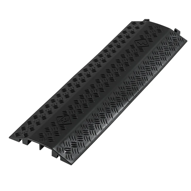 Alt view image 2 of 2 - VEVOR Drop Over Cable Cover, 17,500 lbs/Axle Load Capacity, Heavy Duty Cable Hose Protector Ramp, Floor Cord Cover, for High Walking Traffic Areas, Indoor, Outdoor, Home, Office, Warehouse, 1 Pack