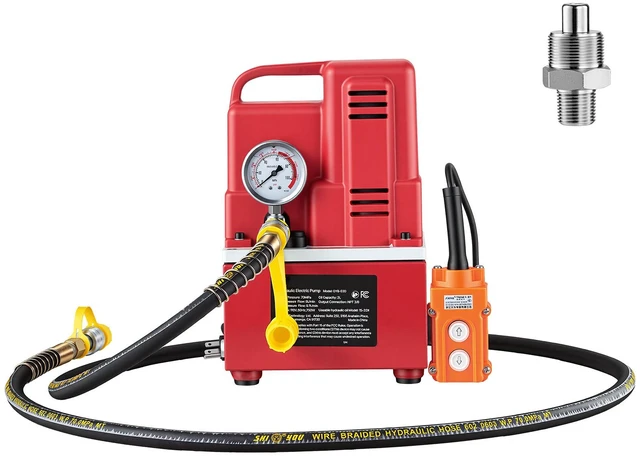 Alt view image 15 of 15 - VEVOR Electric Hydraulic Pump, 750W 10,000 PSI, 120V Single Acting Electric Driven Hydraulic Pump Power Pack Unit, with Solenoid Valve, 0.53 Gallon / 2L, for Punching, Bending, Single Acting Cylinders