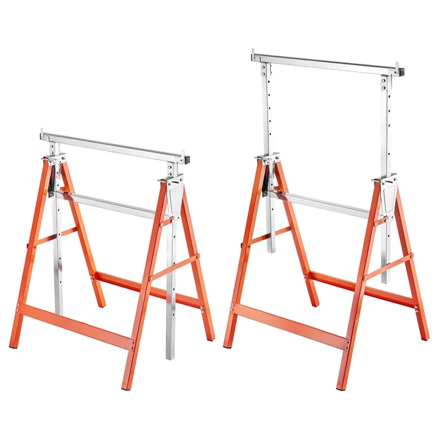 Alt view image 9 of 9 - VEVOR Saw Horses 2 Pack Work Bench Heavy Duty 440 lbs Load Adjustable Height