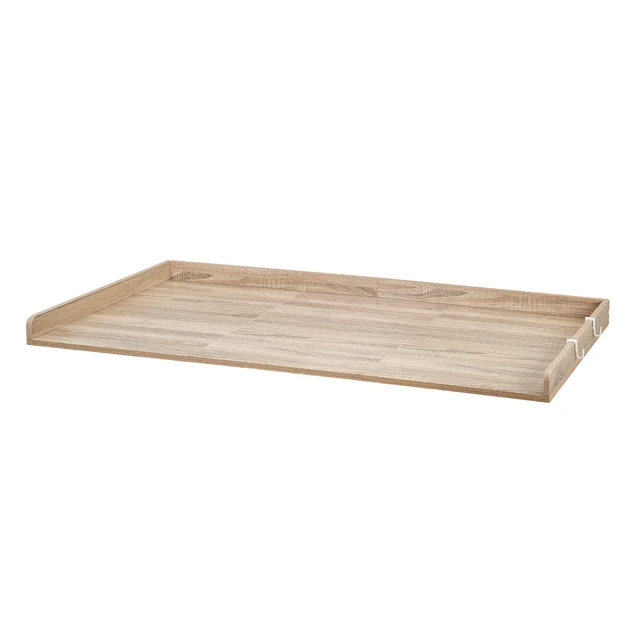 Alt view image 8 of 8 - VEVOR Washer Dryer Countertop, 54 x 27.5 in Wooden Washer and Dryer Topper with Edge & 2 Hooks, Water-Resistant Laundry Machine Topper for Laundry Closet Pantry Counter Organization and Storage, Oak