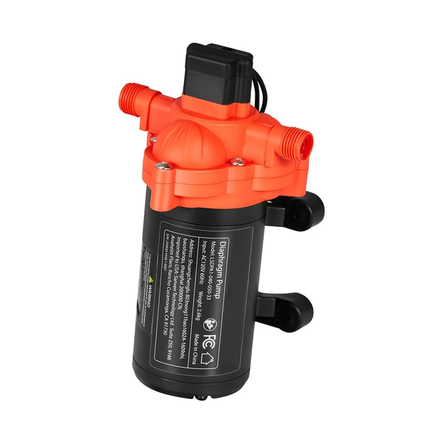 Alt view image 9 of 9 - VEVOR Water Pressure Pump, 110V AC 4 GPM, 3-Chamber On Demand Electric Diaphragm Water Transfer Pump, 45 PSI Max Pressure, Automatic Pressure Switch, for Home Kitchen Garden Irrigation Car Washing