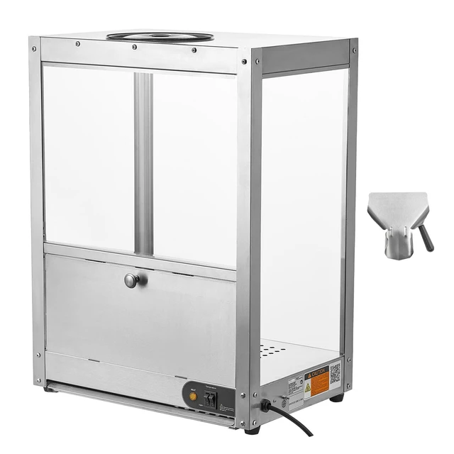 Alt view image 8 of 8 - VEVOR Commercial Nacho Chip Warmer, 85QT Chip Warmer Machine with Heating Base and Warming Light, Nacho Machine with Deflection Board, Stainless Steel, for Nacho Chips, Popcorn, Potato Chips, Peanut