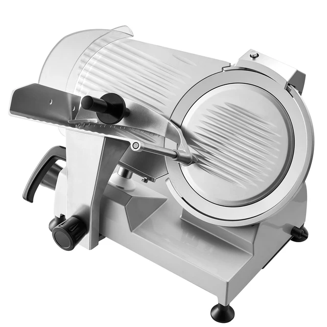 Alt view image 8 of 8 - VEVOR Commercial Meat Slicer, 320W Electric Deli Food Slicer with 12" Carbon Steel Blade, Built-In Sharpener & 0-0.6" Adjustable Thickness for Frozen Meat, Ham, Baguett, Steak, UL Approved