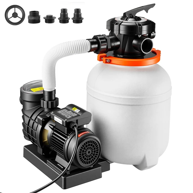 Alt view image 8 of 8 - VEVOR 0.33 HP 3000 GPH Sand Filter Pump With 6-Way Valve, Pre-Assembled Core & Leak-Resistant Design, 12 Inch Swimming Pool Filter Pump, High-Efficiency Filtration for Above Ground Pool