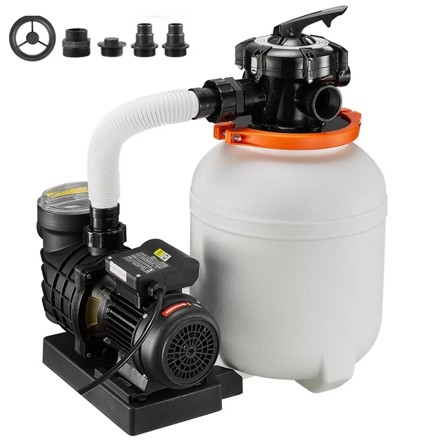Alt view image 8 of 8 - VEVOR 0.5 HP 3000 GPH FlashPure Sand Filter Pump, 12 Inch Swimming Pool Pump, 6X Faster Filtration, Leak-Proof Design, Pre-Loaded Media with Timer, Filtration & Clarity, Out of Box Use for Above