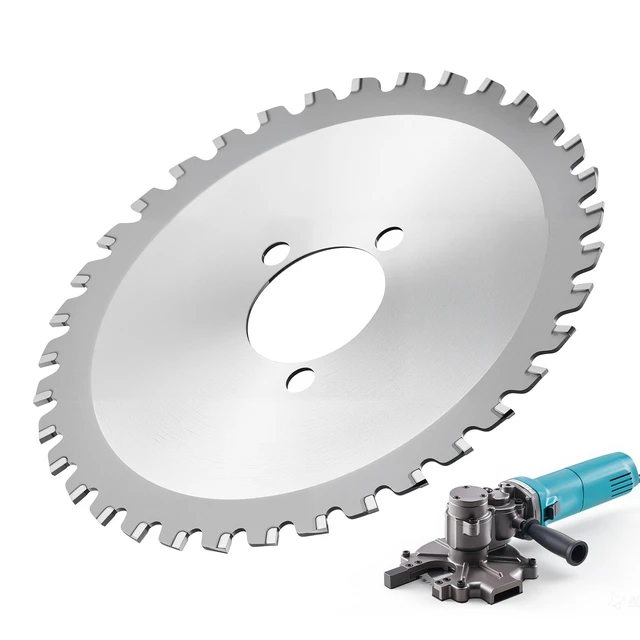 Alt view image 2 of 2 - Vevor Rebar Cutter Blades Replacement for Electric Rebar Cutting Saw, 36 Teeth High-Hardness Heat-Treated Steel Cermet Tipped Blade , Fast Even for Aluminum,Copper Pipe, Arbor 34 mm/ 1-11/32 in