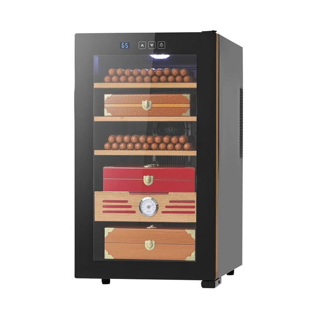 Alt view image 2 of 2 - 48L Electric Cigar Humidor Cooler Cabinet 350 Counts Cooling Temperature Control