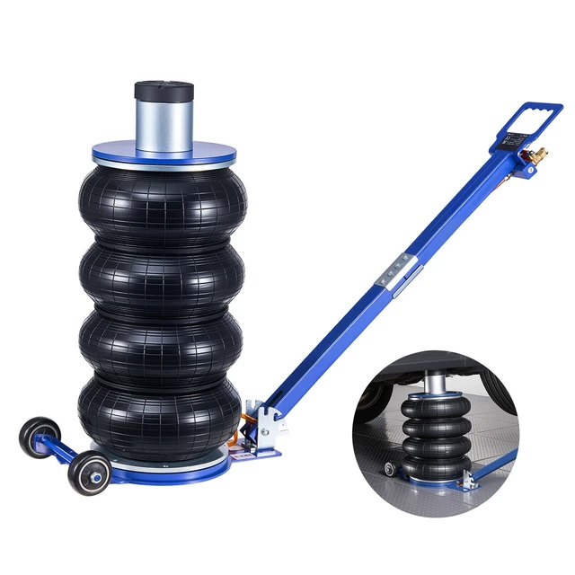 Alt view image 2 of 2 - Vevor Air Jack, 6 Ton/13227 lbs Airbag Jack, Lift Up to 26.5 inch with Heightened Column, Adjustable Handle & Thick Rubber Pad, 2-5 s Fast Lifting Pneumatic for Car, SUV, Pickup Truck Repair, Garage