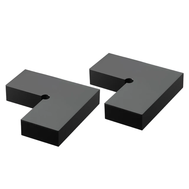 Alt view image 15 of 15 - 2 Pack Corner Connectors for Handrail Extension for Cable Railing POM