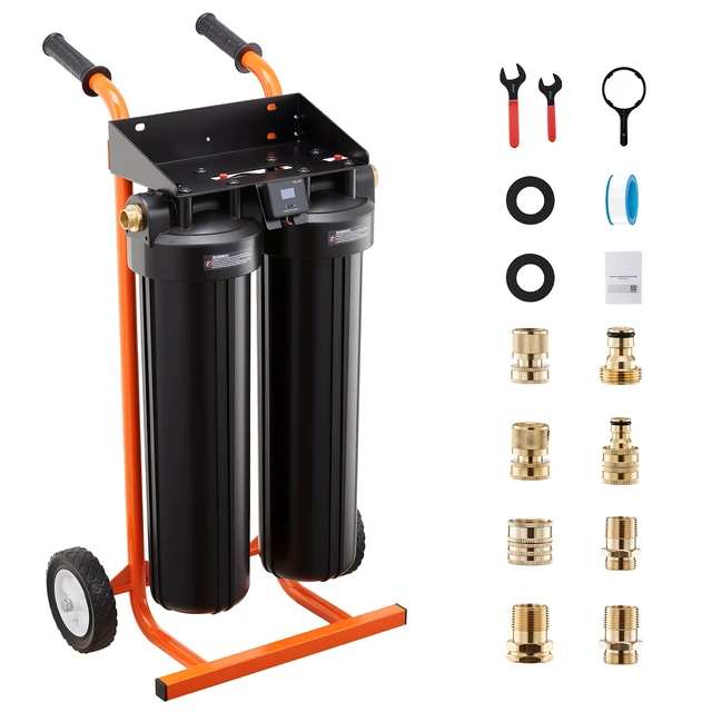 Alt view image 8 of 8 - VEVOR Deionized Water System for Car Wash, Spotless Car Wash Water System with 2 x 4L DI Resin & TDS Meter, Portable Sport-Free Water Deionizer Filter for Cars RVs Motorcycles Windows