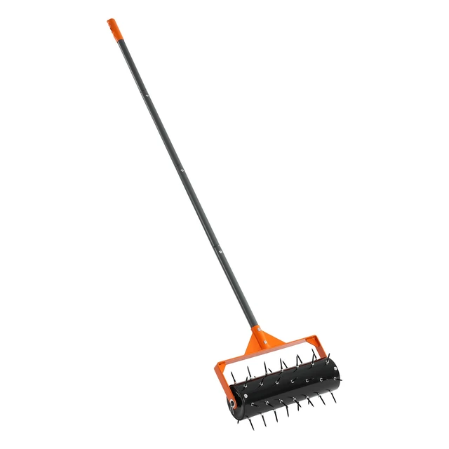 Alt view image 8 of 8 - VEVOR Rolling Lawn Aerator, 15 in Manual Push Aerator Roller with 42 Spikes & 60 in Long Handle, Fillable Drum for Added Weight, Heavy-Duty Lawn Soil Penetrator for Garden Yard Compacted Soils