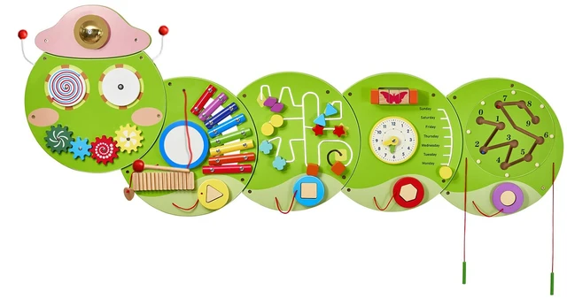 Main image of VEVOR Activity Wall Busy Board Panels, 12 Activities, Montessori Sensory Wall Panels Toy for Kids Ages 3-12, Interactive Learning Activity Center, Great for Toddler, Playroom, Nursery, Classroom