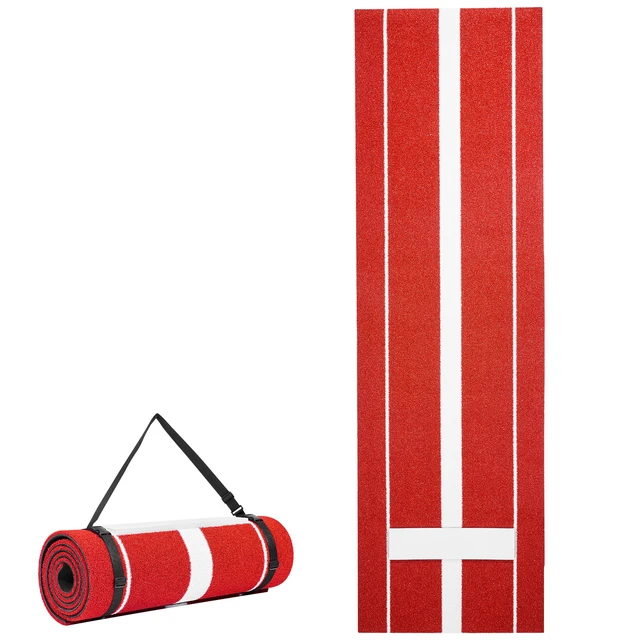 Alt view image 9 of 9 - 10x3ft Softball Pitching Mat Baseball Pitching Rubber Mound for Indoor Outdoor