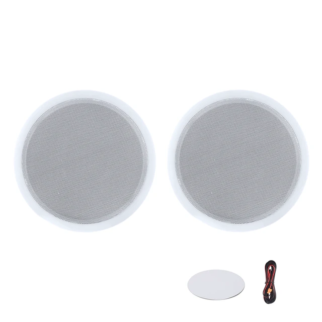 Alt view image 8 of 8 - VEVOR Bluetooth Ceiling Speakers, 8", In Ceiling & In-Wall Speaker System with Amplifier, 2-Way Flush Mount Speakers, for Damp Humid Placement, Home Theater, Living Room, or Covered Patio, 1 Pair