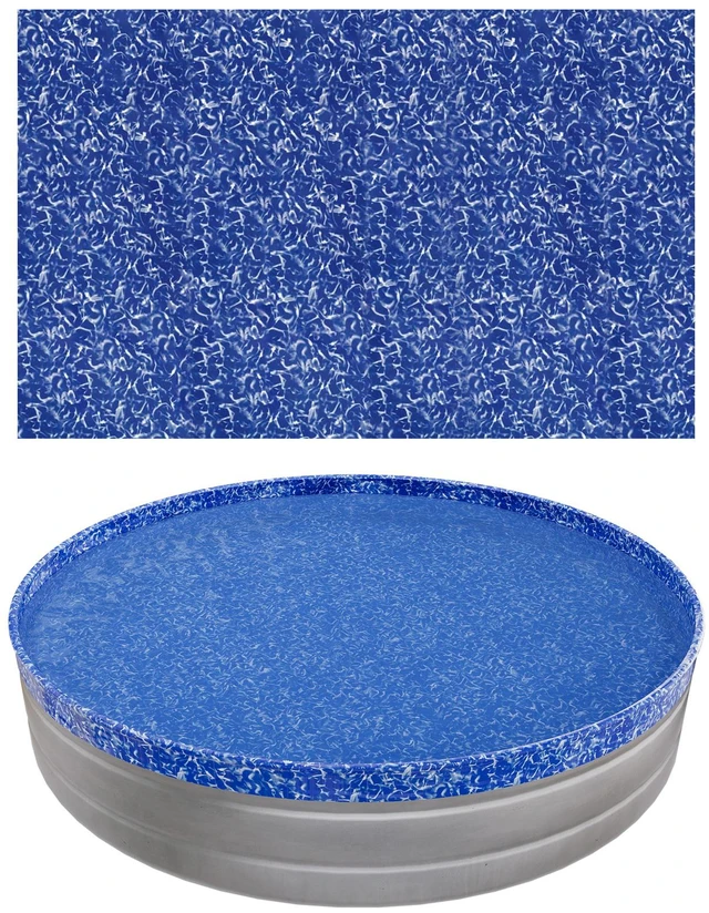 Main image of VEVOR 8ft Pool Liner, Round Overlap Swimming Pool Liner for 27.5 in Wall Height, Heavy Gauge Vinyl, Easy Install with Leak-Proof Patches, Designed for Steel Sided Above-Ground,Outdoor, Crystal