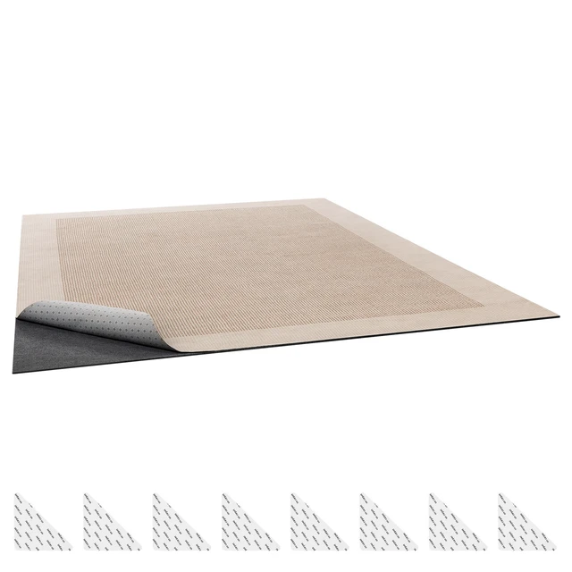 Alt view image 8 of 8 - VEVOR Rug Pad 10 x 14 ft, Non-slip Carpet Area Pad, Rug Mat Padding with Dual Surface Felt Cushion & Rubber Gripper, Hardwood Floor Protection for All Floors, Finishes, Keeps Carpets in Place