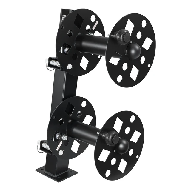 Alt view image 8 of 8 - VEVOR Heavy Duty Double Welding Cable Reel, Welding Cable Lead Reels for 150FT 1/0 & 125FT 2/0 Cable, Powder-Coated Steel Reel with Locking Pin for Service Trucks, Fleet Maintenance, Jobsites