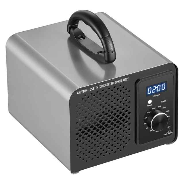 Alt view image 8 of 8 - VEVOR Ozone Generator, 36000mg/h Commercial Ozone Machine, 15s Delayed Start & Timer & Rotary Encoder Knob & Odor-Treatment Cycle Mode, Industrial Deodorizer for Car, Smoke Odorss,Up to 3200 sq.ft