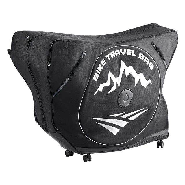Alt view image 7 of 7 - VEVOR Triathlon Bike Travel Bag, Transport Bicycle Storage Carry Bag with TSA Lock & Dual Zipper, Triathlon Bicycle Case Max. Wheelbase 42 in for Travel, Outdoor Use, Train Airplane Subway Transport
