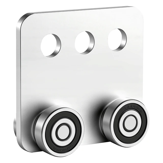 Alt view image 8 of 8 - VEVOR 4 Wheel Trolley Assembly Rollers, 4 Pcs 1100 lbs Load, Dual Bearing Trolley Assembly for 1-5/8" Wide and All 1-5/8" or Taller Strut Channel, Heavy Duty Sliding Track System for Warehouse Garage
