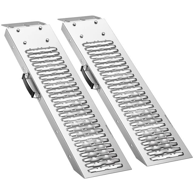 Alt view image 8 of 8 - VEVOR Trailer Ramps, 2PCS 39 x 9 in, Heavy-Duty Steel ATV Ramp Set with Anti-Slip Plates, 1200LBS Combined Capacity Loading Ramps for Motorcycles, Lawn Mowers, Farm Tractors, Carts