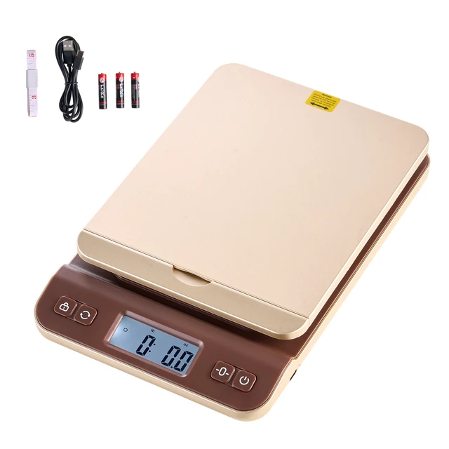 Alt view image 2 of 2 - VEVOR Digital Shipping Postal Scale, 0.1 oz High Accuracy, 88 lbs Postal Scale with Hold/Tare/Auto-off Function, Flip Holder Design & Easy Calibration, Fit for Home and Office Use, Battery Included
