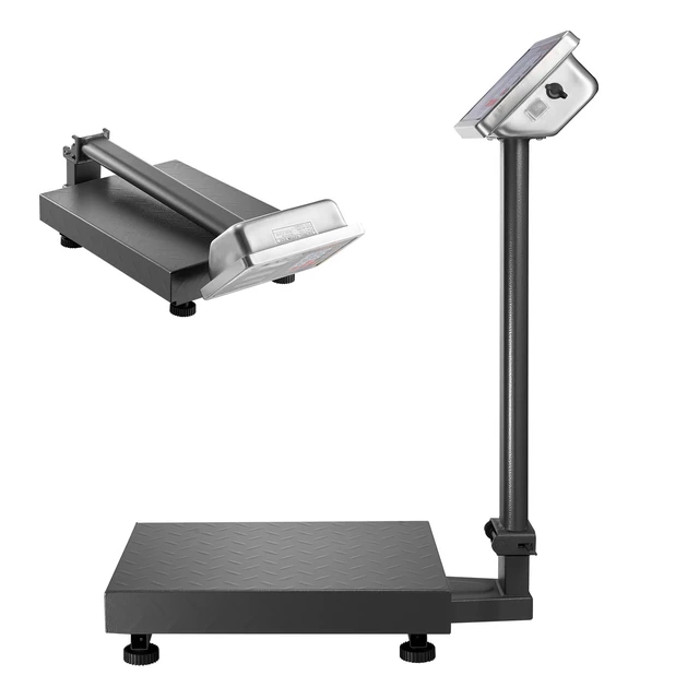 Alt view image 2 of 2 - Computing Digital Platform Scale, 220 lbs Load, 0.04 lbs Accuracy, Electronic Floor Scale with LB/KG, Tare, Price Calculator, AC/DC Power Supply, Fit for Luggage, Shipping, Packages, Postage
