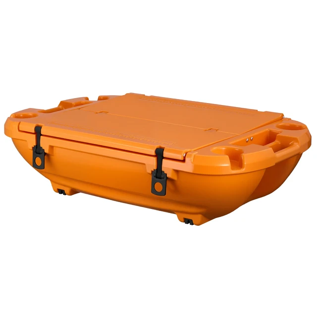 Alt view image 8 of 8 - VEVOR Floating Cooler, 40 QT Floating Ice Chest with Dry Storage & Tow Rope, Premium LLDPE Amphibious Drink Cooler for Water & Land, Cruise Smoothly Stable on Lake, River, Pool, Beach, Kayak, Orange