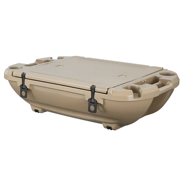 Alt view image 8 of 8 - VEVOR Floating Cooler, 40 QT Floating Ice Chest with Dry Storage & Tow Rope, Premium LLDPE Amphibious Drink Cooler for Water & Land, Cruise Smoothly Stable on Lake, River, Pool, Beach, Kayak, Apricot