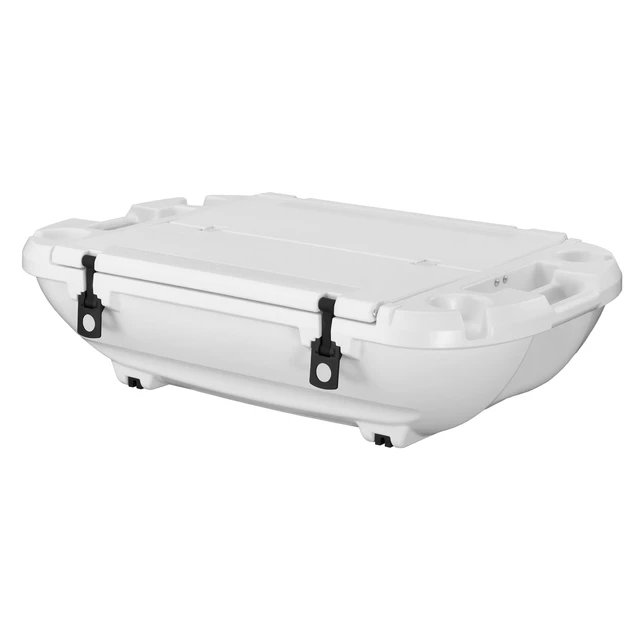 Alt view image 8 of 8 - VEVOR Floating Cooler, 40 QT Floating Ice Chest with Dry Storage & Tow Rope, Premium LLDPE Amphibious Drink Cooler for Water & Land, Cruise Smoothly Stable on Lake, River, Pool, Beach, Kayak, White