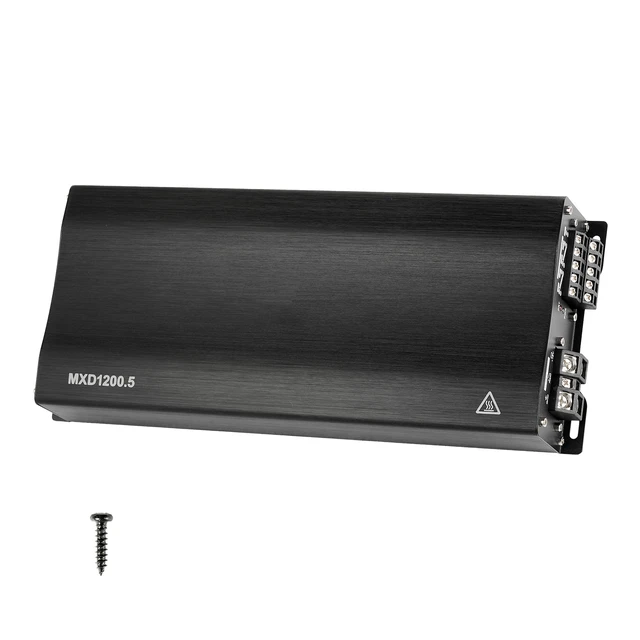Alt view image 8 of 8 - VEVOR Car Audio Amplifier, 5-Channel Bridgeable Car Amplifier, Multichannel Class D Stereo Amp, Max. 4 x 100W at 4 Ohms / 4 x 200W at 2 Ohms + 1 x 1000W at 2 Ohms / 1 x 500W at 4 Ohms, for Vehicles