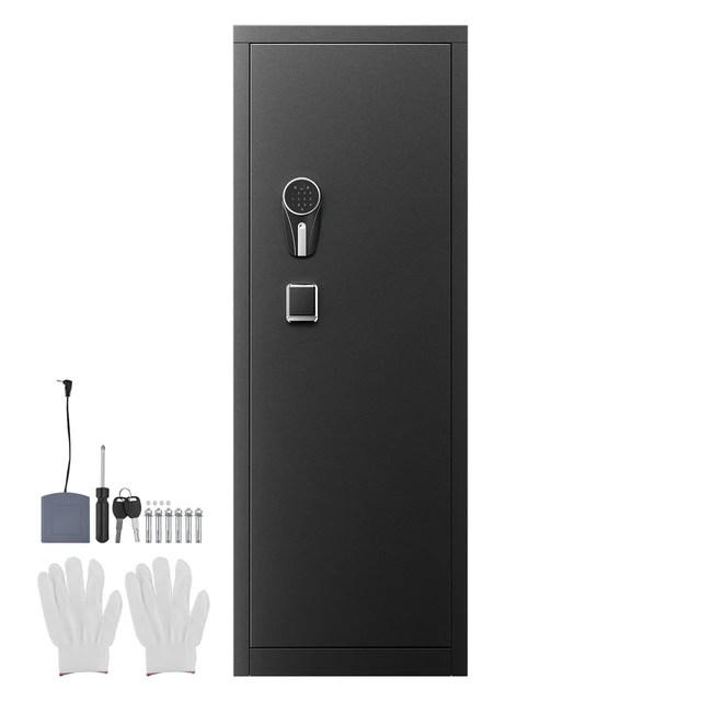 Alt view image 2 of 2 - VEVOR 8-10 Gun Safe Long Gun Cabinet for Rifles & Pistols Fingerprint & Password