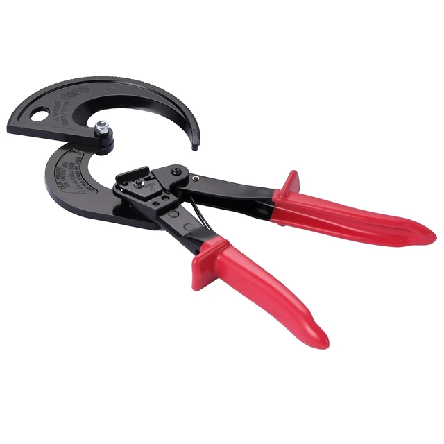 Alt view image 8 of 8 - VEVOR Ratcheting Cable Cutter, Spring Steel Blades with Insulated Handles, Quick-Release Button, Heavy Duty Ratchet Cable Wire Cutter for Cutting Copper & Aluminum Cables Up to 800 MCM / 400 mm²