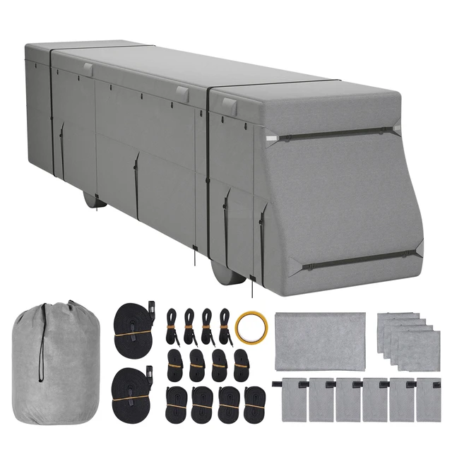 Alt view image 10 of 10 - VEVOR Class A RV Cover Motorhome Cover 40-43 ft Non-woven Fabric Motorhome RV