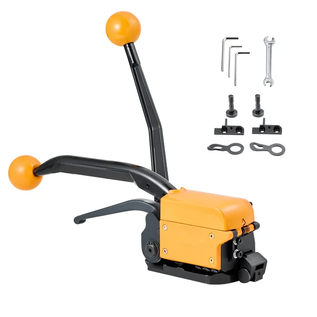 Alt view image 8 of 8 - VEVOR Banding Strapping Kit, Heavy Duty A3 Steel Banding Sealer Tool with Adjustable Width, Manual Metal Pallet Packaging Strapping Kit for Warehouse, Transportation, Industrial Bundling, Home Use