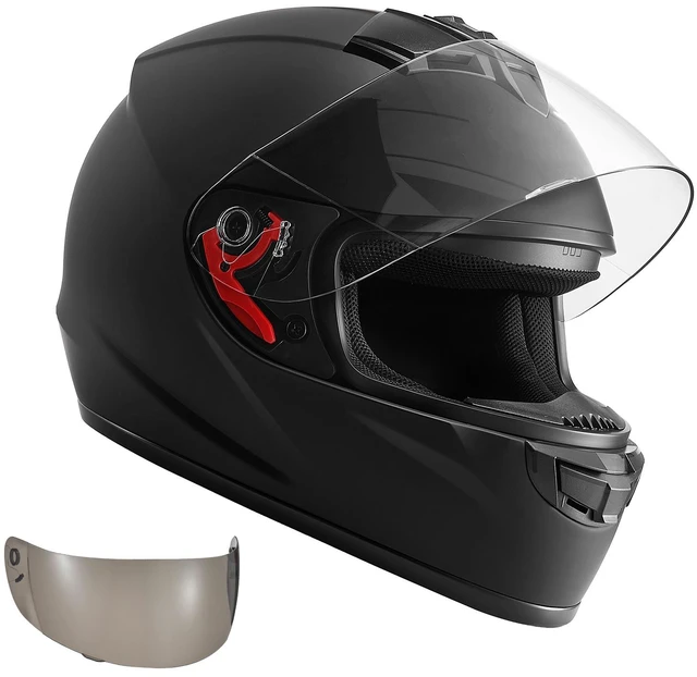 Main image of VEVOR Full Face Motorcycle Helmets, Adult Motocross Dirt Bike Helmet with Clear Visor, Lightweight Comfortable Motorcycle Street Bike Helmet for Men and Women - DOT Approved (M Size)