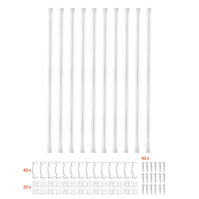 Alt view image 8 of 8 - VEVOR Plaster-in LED Aluminum Channel, 10-Pack 6.6 ft/2M, Trimless Recessed Drywall LED Strip Diffuser Channel, with Milky Cover, End Caps and Mounting Clips, Aluminum Profile, for Wall and Ceiling