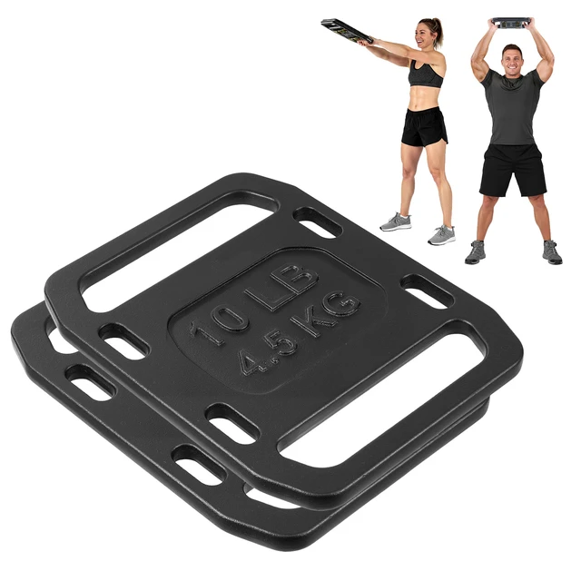 Alt view image 8 of 8 - VEVOR Cast Iron Ruck Weights for Backpack, 10LB Pair Ruck Plate, Weight Plate with Smooth Handle, Textured Finish for Rucking, Hiking, Swings, Strength Training, Weightlifting, Fitness Workout