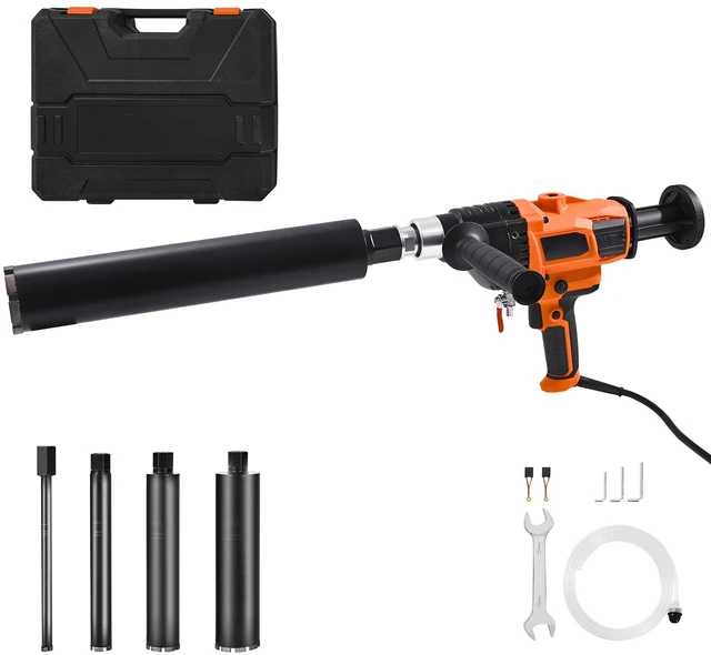 Alt view image 9 of 9 - VEVOR Diamond Core Drill Machine Handheld Concrete Core Drill Rig 6.3 in 2000W