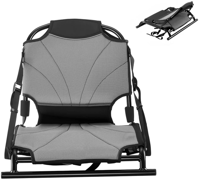Main image of VEVOR Kayak Seat, 1 Pack 1.3" Raised Height, Universal Foldable Canoe Seat with Adjustable Back Support, Adjustable Straps, and Aluminum Alloy Frame for Sit-on-Top/Fishing/Inflatable Kayaks & Canoes