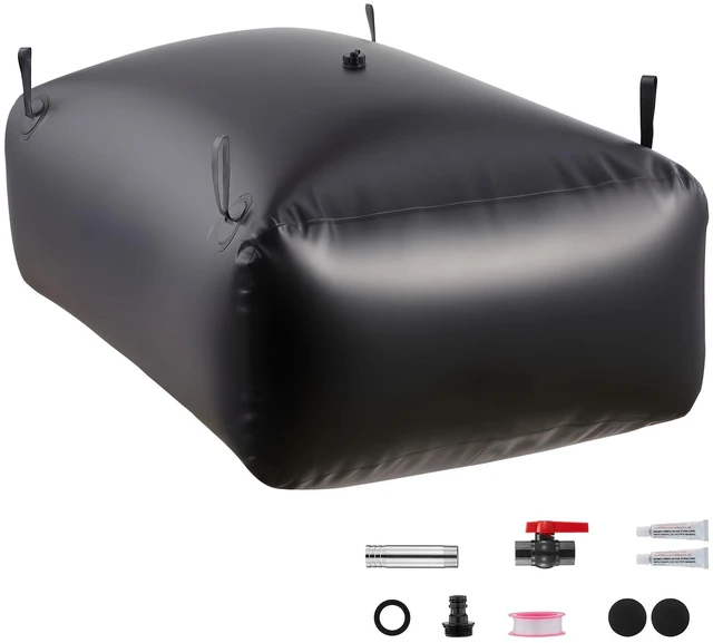 Alt view image 9 of 9 - VEVOR Water Storage Bladder 142.7 Gallon Large Capacity Water Bag, Portable & Collapsible Soft Waters Container, Leakproof & Tear-Resistant PVC Emergency Waters Storage Tank for RV Truck & Outdoor Use